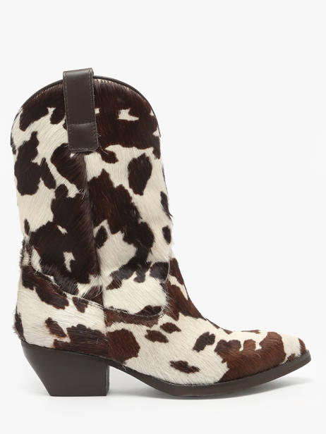 Santiago Laarzen Uit Leder The icona Beige women CISBOMA1