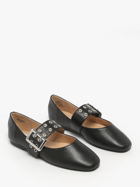 Ballerinas Met Riempjes Uit Leder Steve madden Zwart women 11004770 ander zicht 1