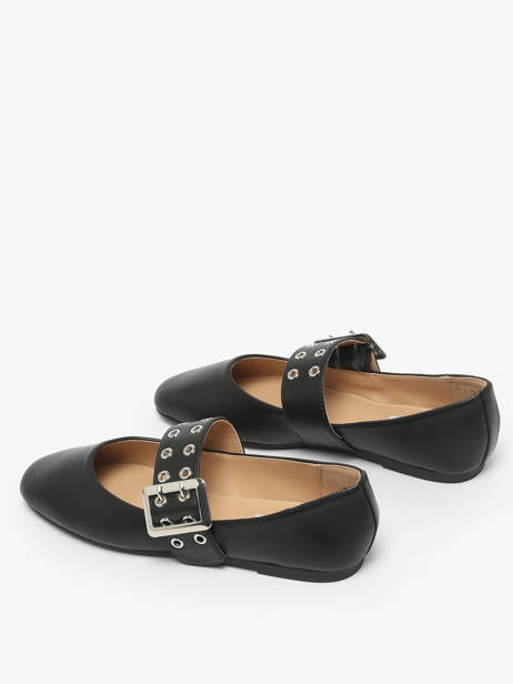 Ballerinas Met Riempjes Uit Leder Steve madden Zwart women 11004770 ander zicht 2