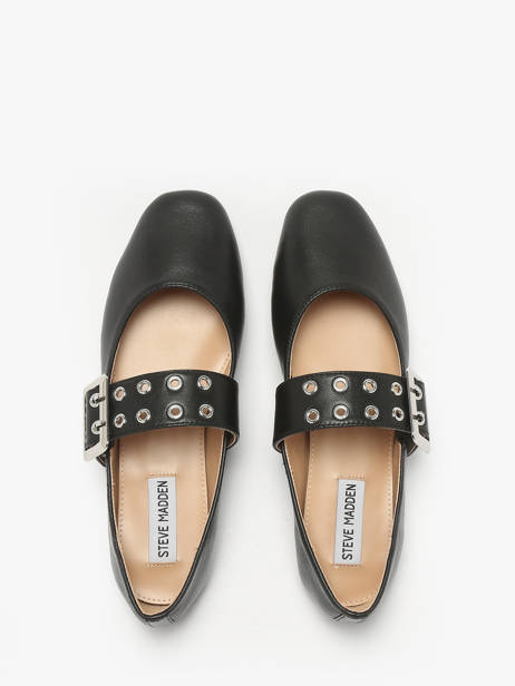Ballerinas Met Riempjes Uit Leder Steve madden Zwart women 11004770 ander zicht 3