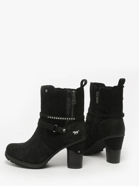 Enkellaarsjes Met Hak Mustang Zwart women M0162009 ander zicht 2