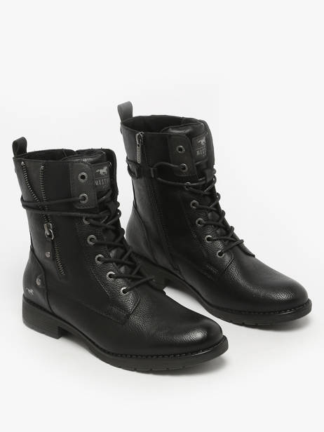 Enkellaarsjes Mustang Zwart accessoires M0052001 ander zicht 1