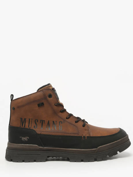 Enkellaarzen Mustang Bruin men M0101004
