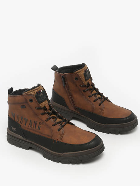 Enkellaarzen Mustang Bruin men M0101004 ander zicht 1