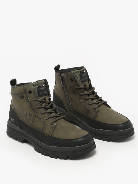 Enkellaarzen Mustang Groen men M0101004 ander zicht 1