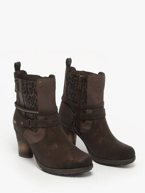 Enkellaarsjes Met Hak Mustang Bruin women M0162008 ander zicht 1