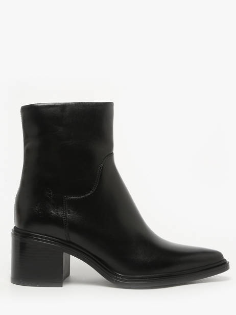 Enkellaarsjes Met Hak Uit Leder Mjus Zwart women L39202