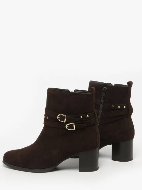 Enkellaarsjes Met Hak Uit Leder Gabor Bruin women 18 ander zicht 2