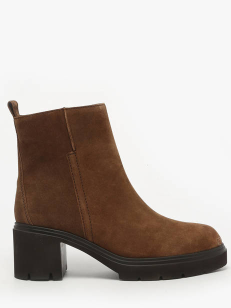 Enkellaarsjes Met Hak Uit Leder Gabor Bruin women 14