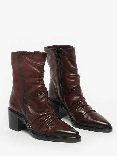 Enkellaarsjes Met Hak Uit Leder Mjus Rood women L39205 ander zicht 1