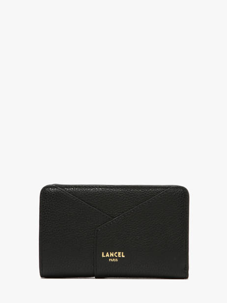 Portefeuille Leder Lancel Zwart enveloppe A13710