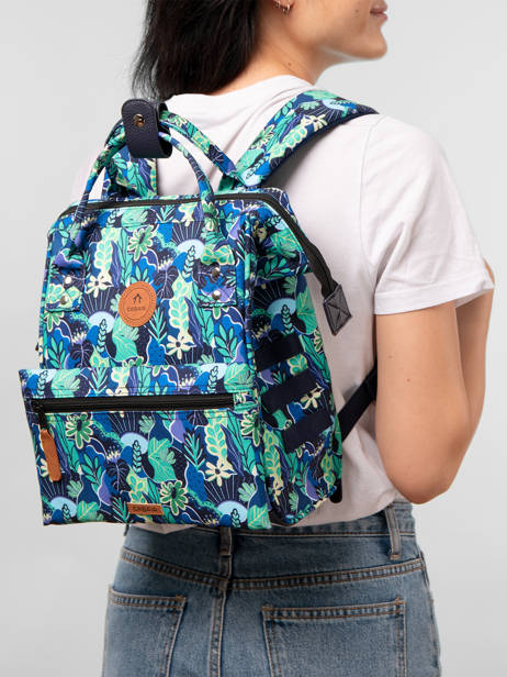 Rugzak Adventurer Small Manaus Cabaia Blauw anniversaire 10ans - BAGS-10A ander zicht 2