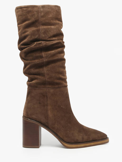 Laarzen Met Hak Uit Leder Alpe Bruin women 52191133