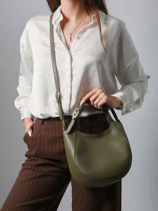Longchamp Le foulonné Handtas Groen