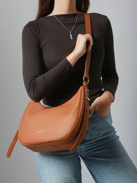 Cross Body Tas Donna Aria Leder Lancaster Bruin donna aria 77 ander zicht 1