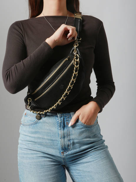 Heuptasje Mila louise Zwart vintage 23689X ander zicht 1