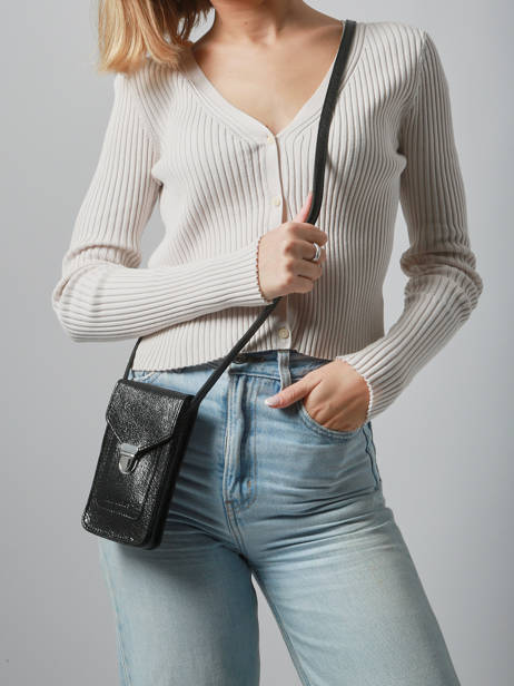 Telefoontas Eclipse Leder Paul marius Zwart eclipse TELEPECL ander zicht 1