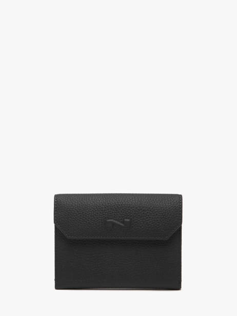 Portefeuille Original N 2 Compartimenten Leder Nathan baume Zwart original n 413N