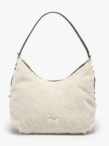 Schoudertas Carrie Winter Shearling En Leder Nathan baume Beige vogue S