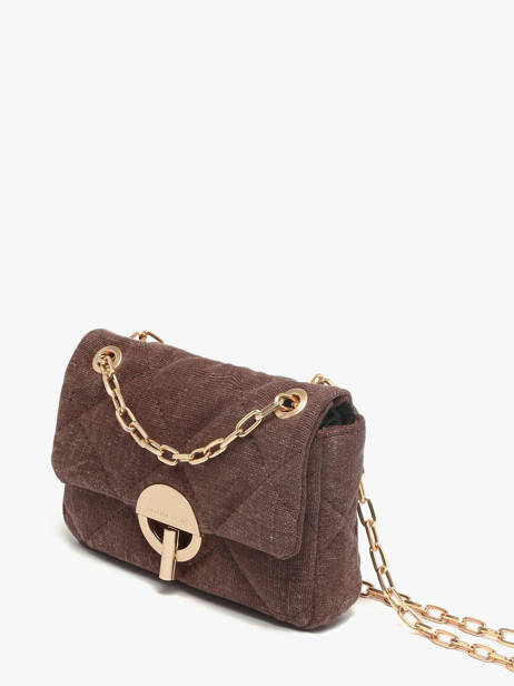 Cross Body Tas Moon Linnen Vanessa bruno Bruin moon 70V40326 ander zicht 1