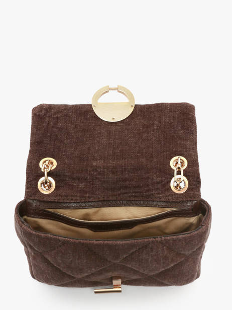 Cross Body Tas Moon Linnen Vanessa bruno Bruin moon 70V40326 ander zicht 2