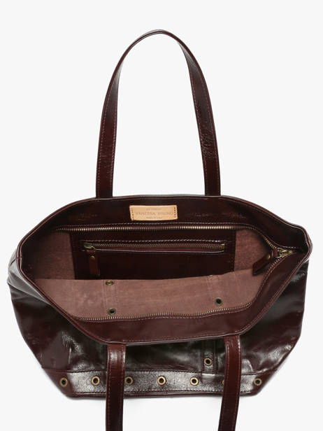Schoudertas Cabas Cuir Leder Vanessa bruno Rood cabas cuir 82V40378 ander zicht 2