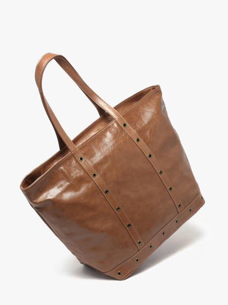 Schoudertas Cabas Cuir Vanessa bruno Bruin cabas cuir 82V40409 ander zicht 1