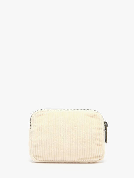 Portemonnee Hindbag Beige velours V ander zicht 2