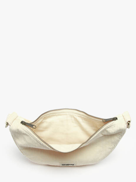Heuptasje Velours Ribfluweel Hindbag Beige velours V ander zicht 2