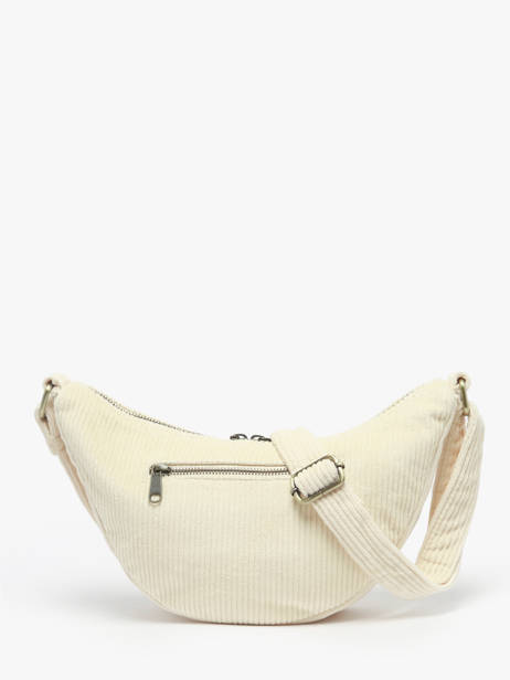 Heuptasje Velours Ribfluweel Hindbag Beige velours V ander zicht 3