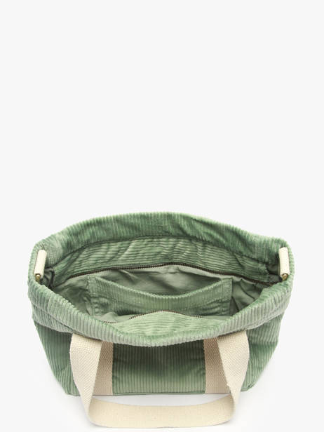 Handtas Velours Ribfluweel Hindbag Groen velours V ander zicht 2