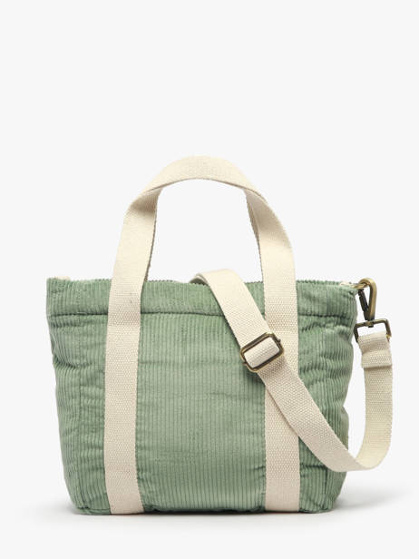 Handtas Velours Ribfluweel Hindbag Groen velours V ander zicht 3