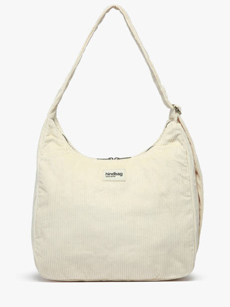 Cross Body Tas Velours Ribfluweel Hindbag Beige velours V