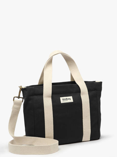 Handtas Best Seller Katoen Hindbag Zwart best seller LOUISE ander zicht 1