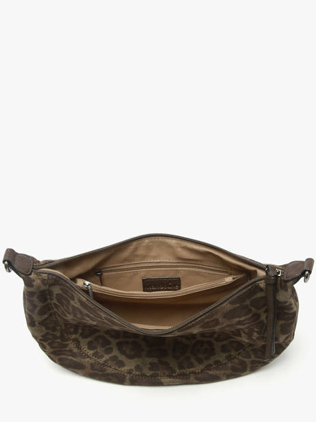 Cross Body Tas Leopard Miniprix Groen leopard L ander zicht 2