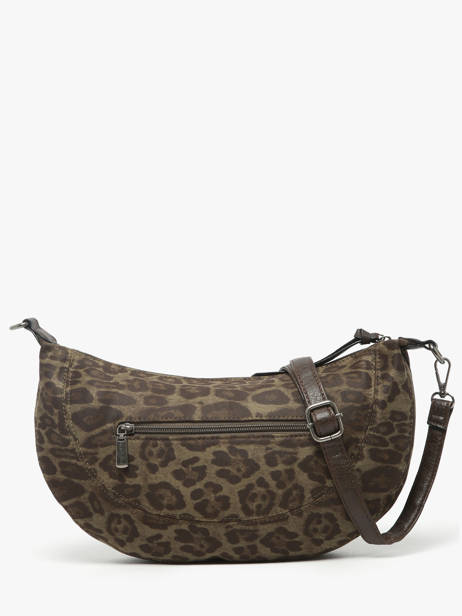 Cross Body Tas Leopard Miniprix Groen leopard L ander zicht 3