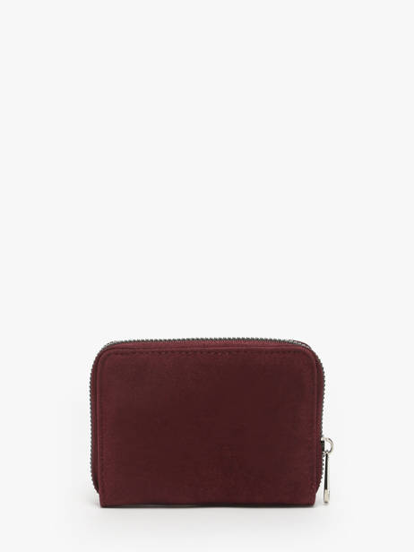 Portemonnee Miniprix Rood velvet F8809 ander zicht 2