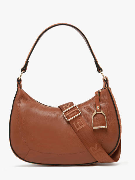 Schoudertas Altesse Suede Leder Etrier Bruin altesse suede EASU017M ander zicht 4