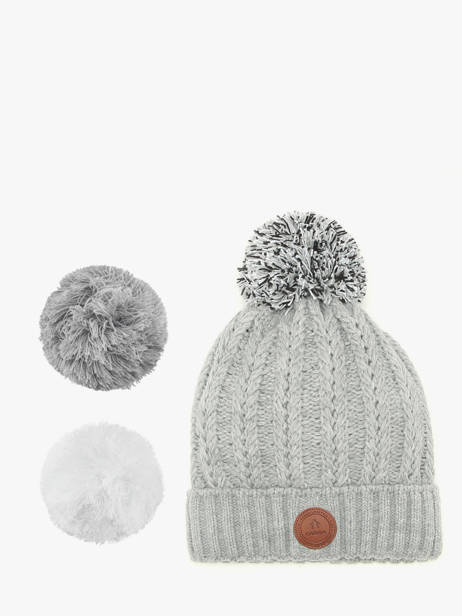 Muts Met Verwisselbare Pompon Cabaia Grijs hats MOSCOWMU