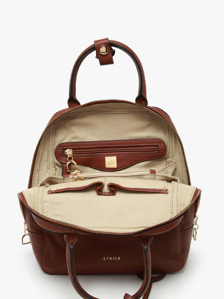 Rugzak Tradition Leder Etrier Bruin tradition ETRAB37S ander zicht 3
