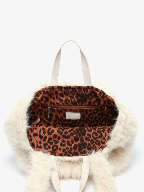 Handtas /schoudertas Fur Bont Miniprix Beige fur A471 ander zicht 2