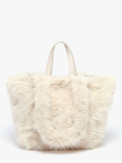 Handtas /schoudertas Fur Bont Miniprix Beige fur A471 ander zicht 3