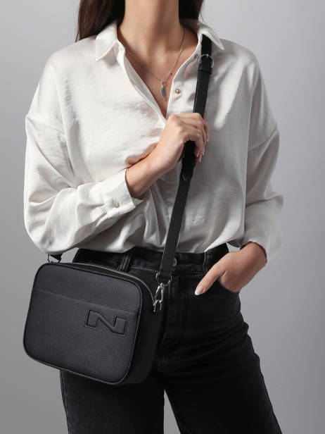 Cross Body Tas N City Leuven Leder Nathan baume Zwart n city 7 ander zicht 1