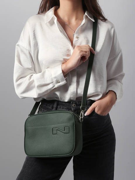 Cross Body Tas N City Leuven Leder Nathan baume Groen n city 7 ander zicht 1