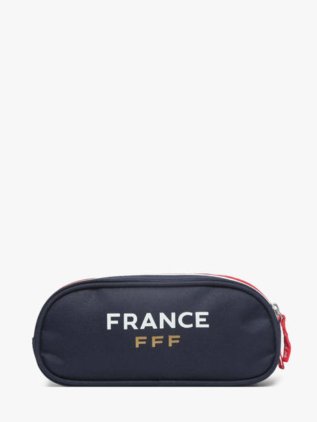 Pennenzak 2 Compartimenten Federat. france football Blauw fff 25BX207D ander zicht 2