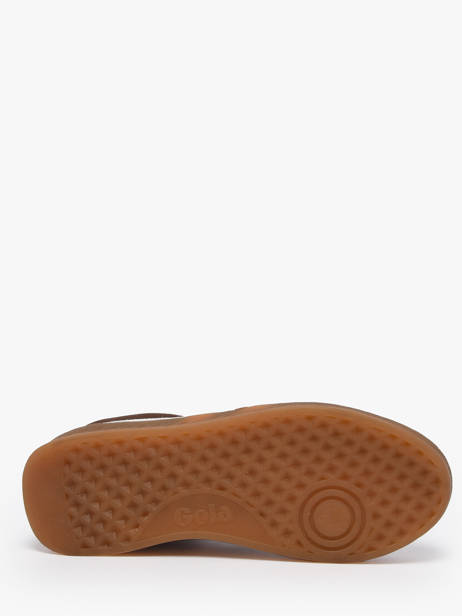 Sneakers Grandslam Uit Leder Gola Bruin women CLA589 ander zicht 4