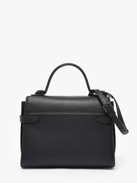 Cross Body Tas M Emilie Grainé Leder Le tanneur Zwart emily TEMI1014 ander zicht 4