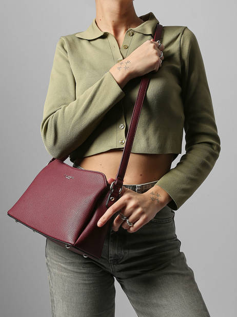 Cross Body Tas Grained Miniprix Violet grained F2516 ander zicht 1