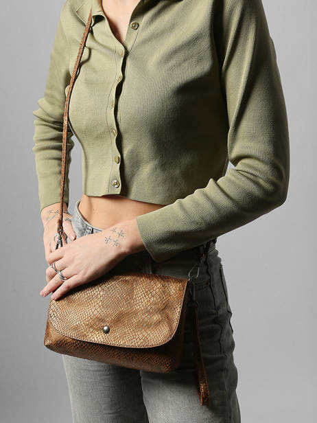 Cross Body Tas Snake Miniprix Bruin snake 19645 ander zicht 1