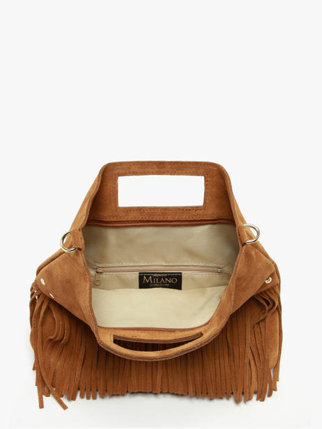 Cross Body Tas Velvet Milano Bruin velvet VE25091 ander zicht 3